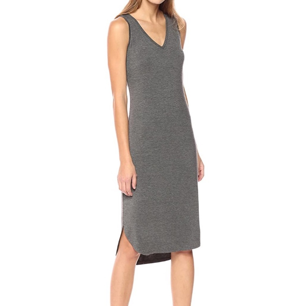 Daily Ritual Jersey Sleeveless V-Neck Midi Dress